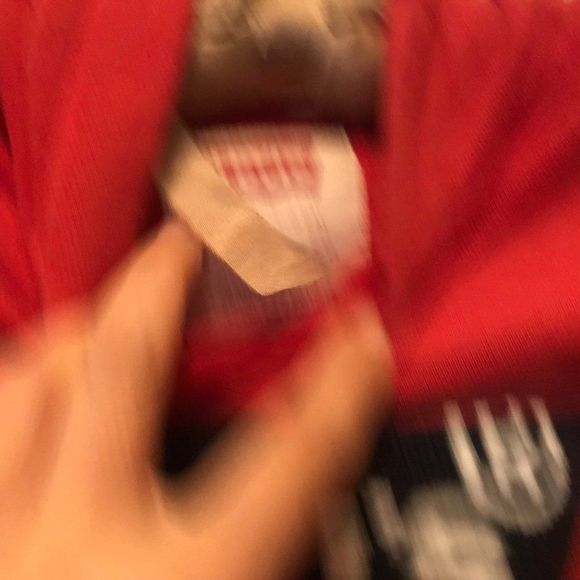 warm levi's red hoodie with fleece lining - Picture 3 of 6